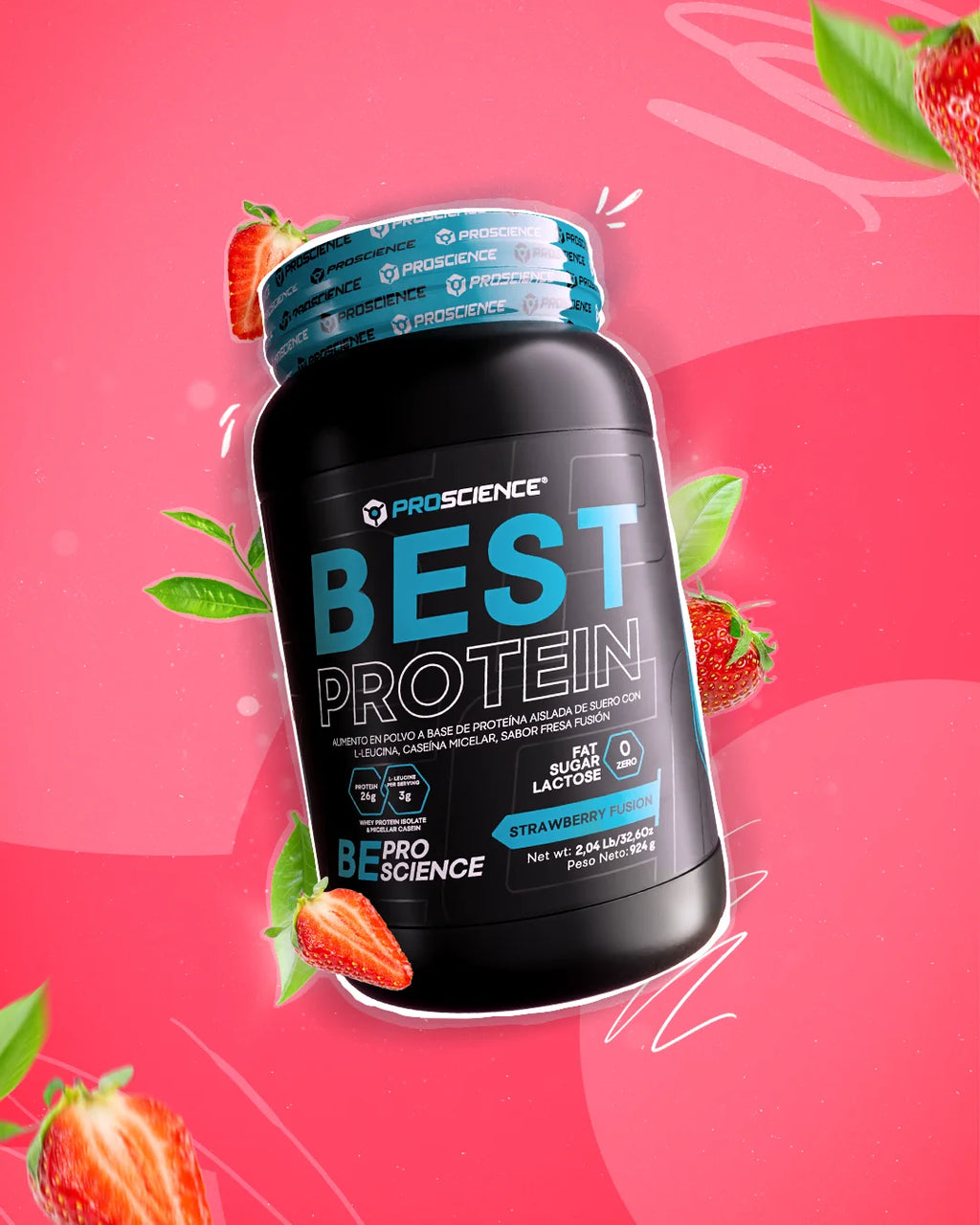 Best Protein 924gr (PROSCIENCE) Strawberry Fusion