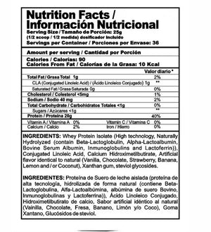 Proteína Iso Clean 2 Lb (NUTRAMERICAN) Gourmet Vainilla