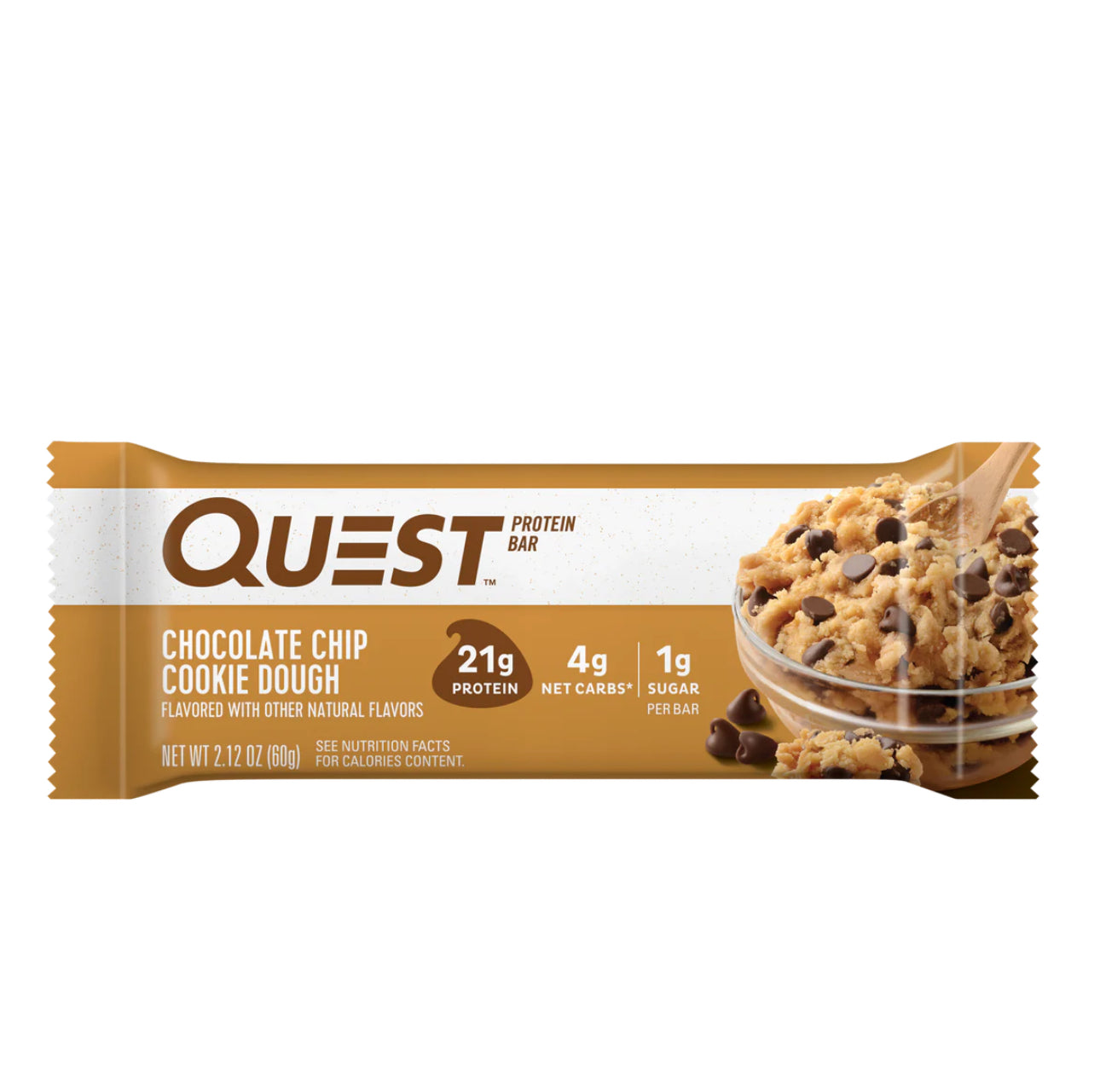 Barra Proteína 60gr (QUEST) Chocolate Chip Cookie Dough