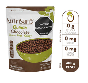 Cereal Quinoa 400gr (NUTRISANO) Chocolate Pop