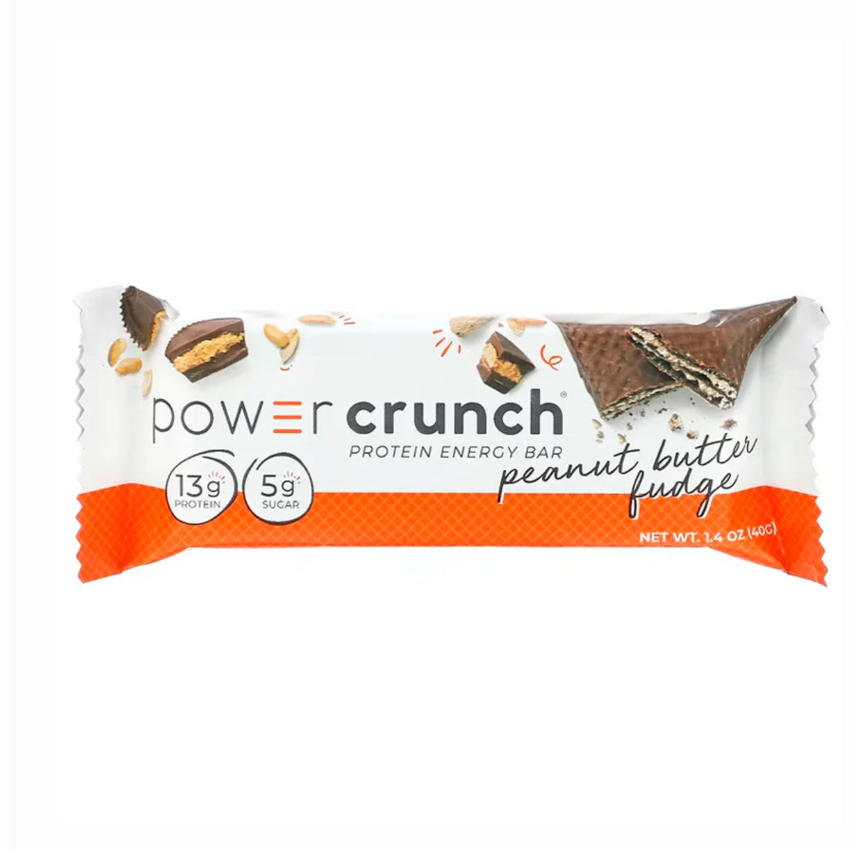 Barra Proteína 40gr (POWER CRUNCH) Peanut Butter Fudge