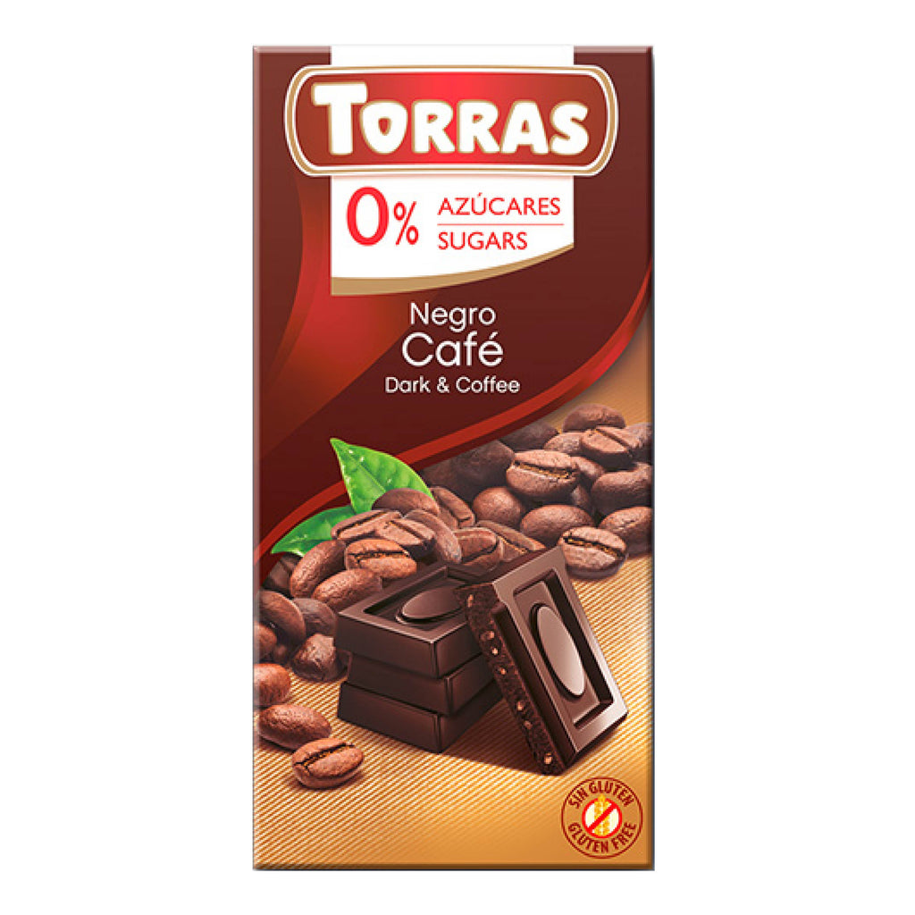 Chocolate Negro con cafe 75gr ( CHOCOLATE TORRAS)