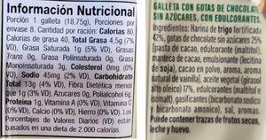 Galleta Chip Chocolate Diet Nature 150gr (GULLON)