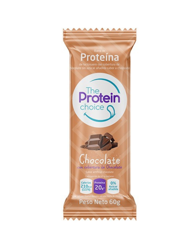 Barra de proteina 60gr (THE PROTEIN CHOICE) Chocolate