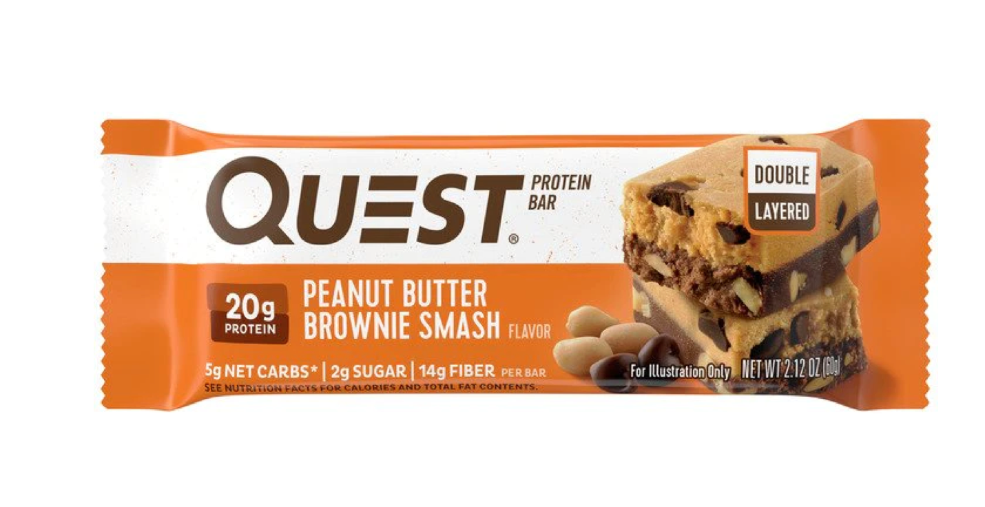 Barra Proteína 60gr (QUEST) Peanut Butter Brownie Smash