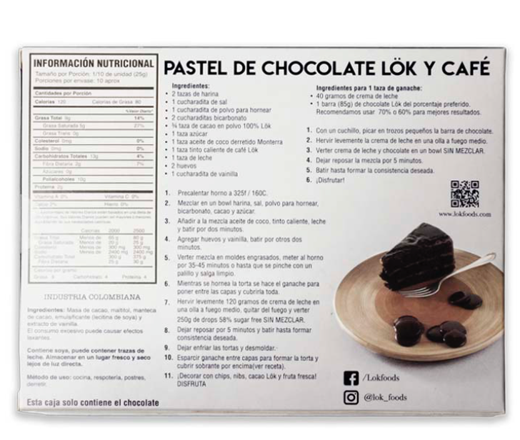 Cobertura de Chocolate 250gr (LOK) 58%