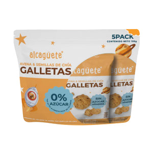 Galletas Avena y Chia sin Azucar 5 und. (ALCAGUETE)