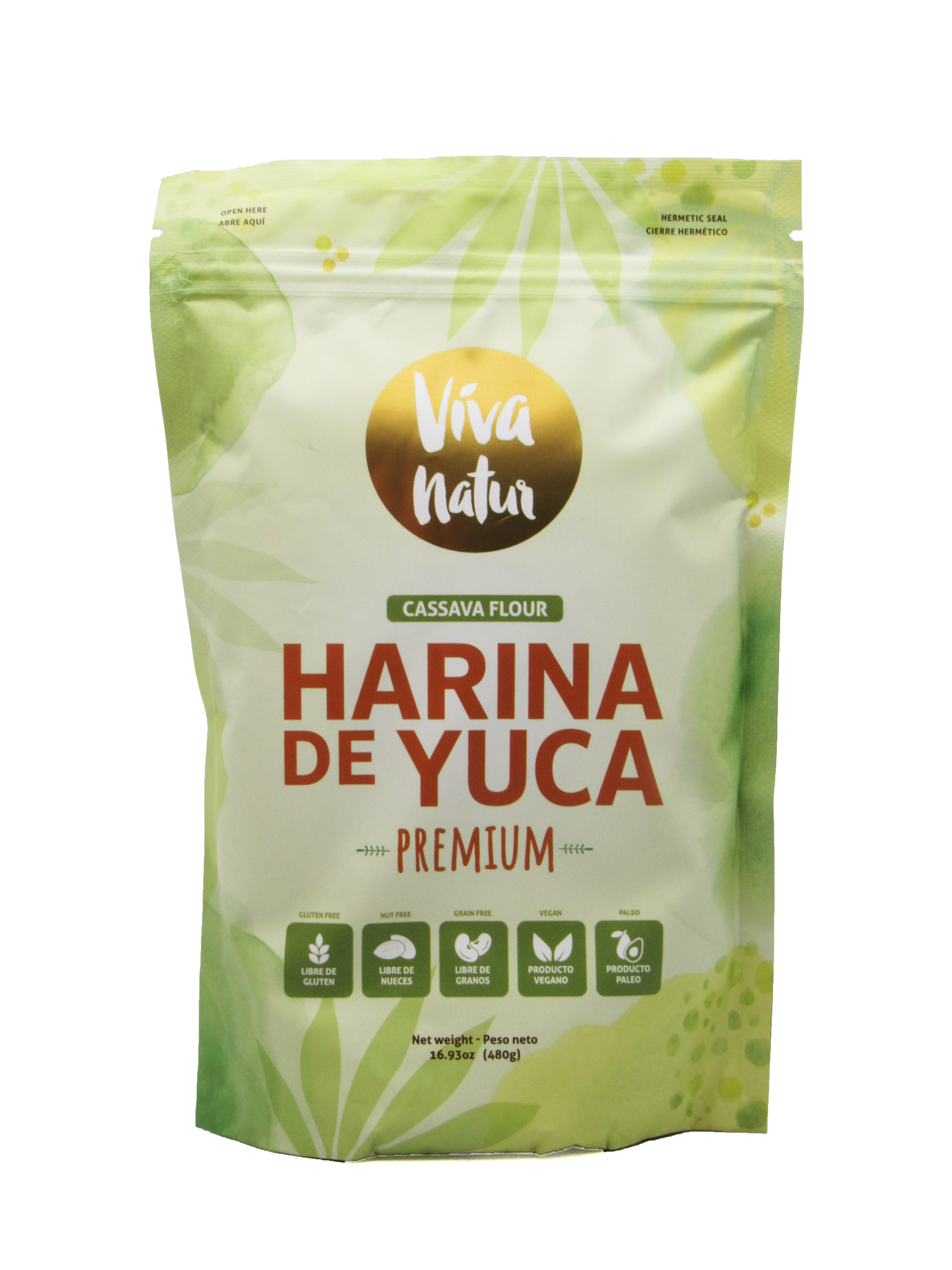 Harina de Yuca Premium 480gr (VIVA NATUR)