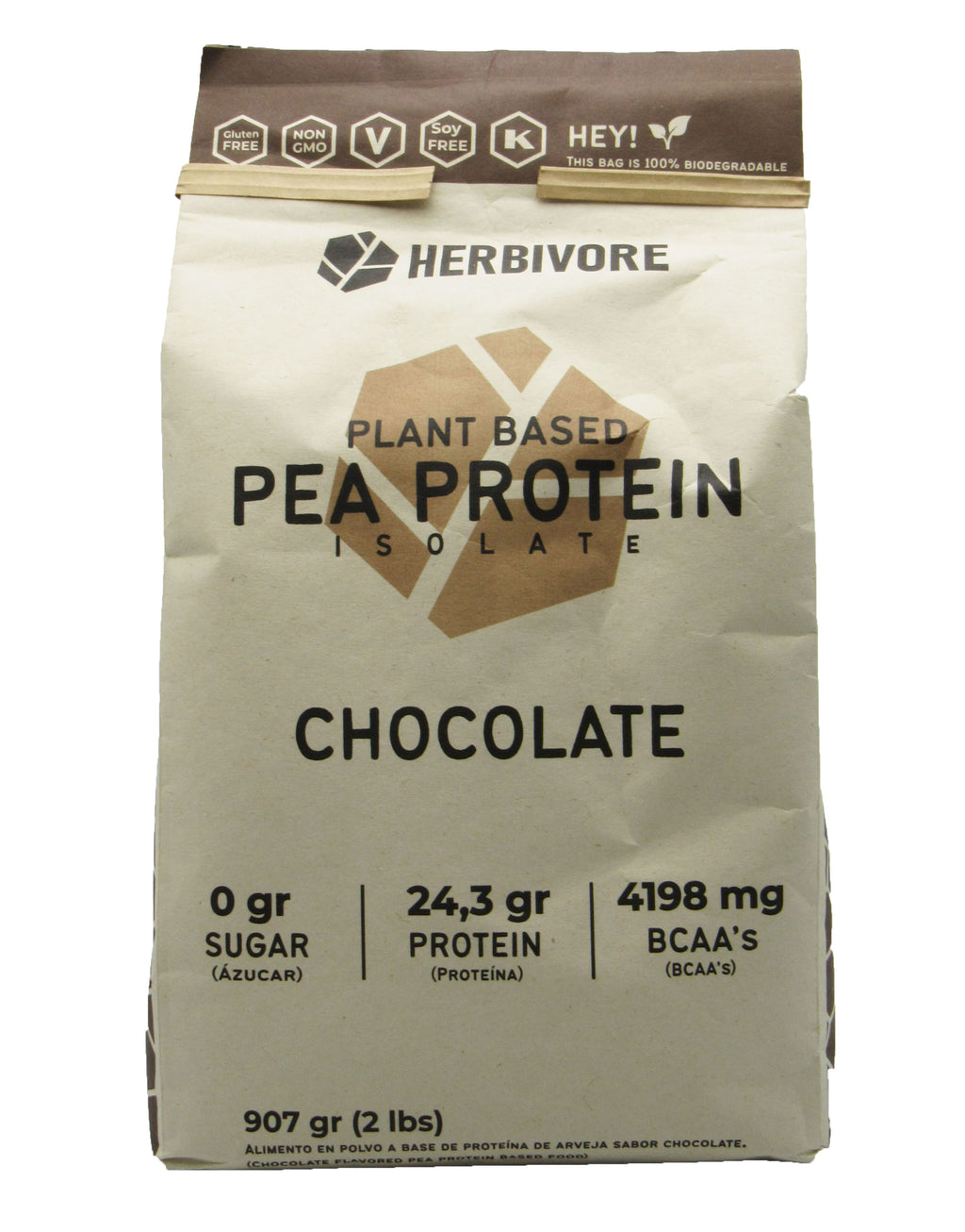 Pea Protein Isolate 907gr (HERBIVORE) Chocolate