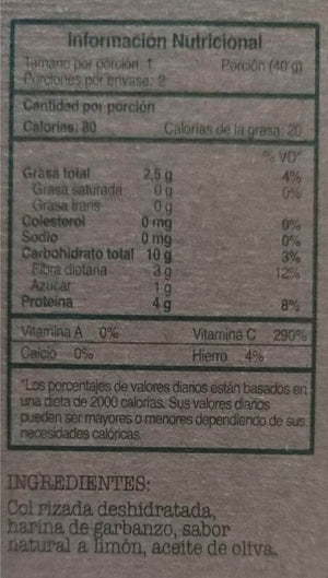 Kale Chips 40gr Limon (SEEDS)