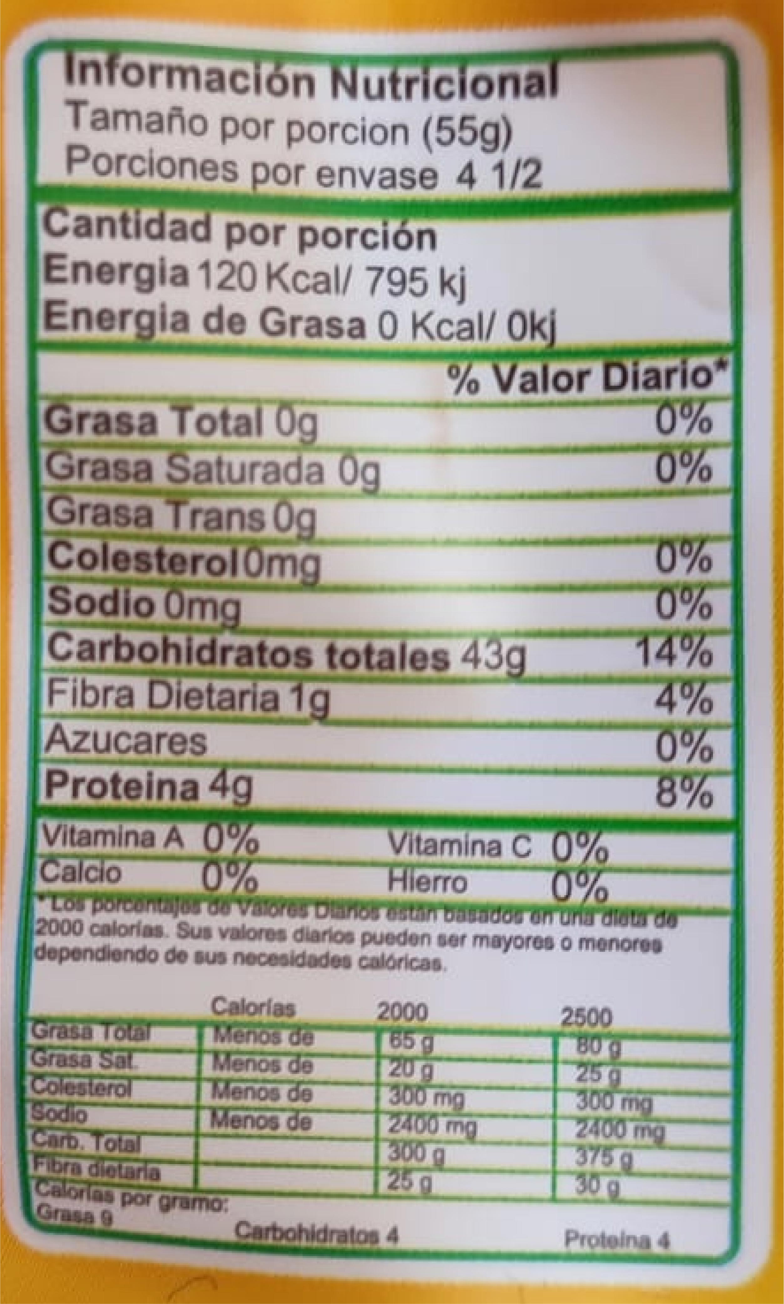 Lasaña Maiz Arroz 250 gr (EL DORADO)
