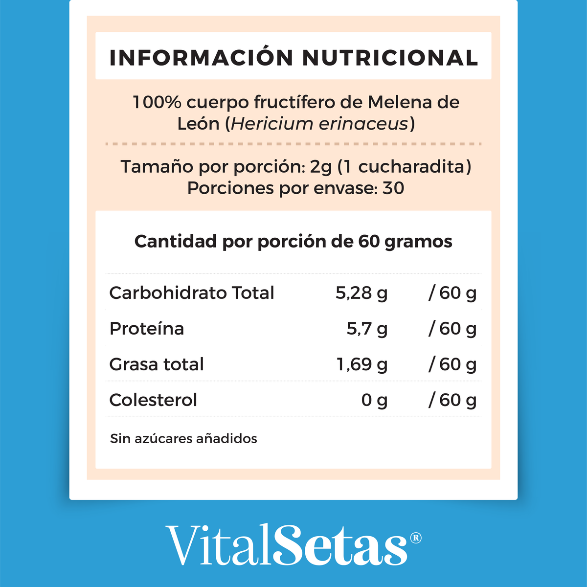 Melena de León 60gr (VITALSETAS)