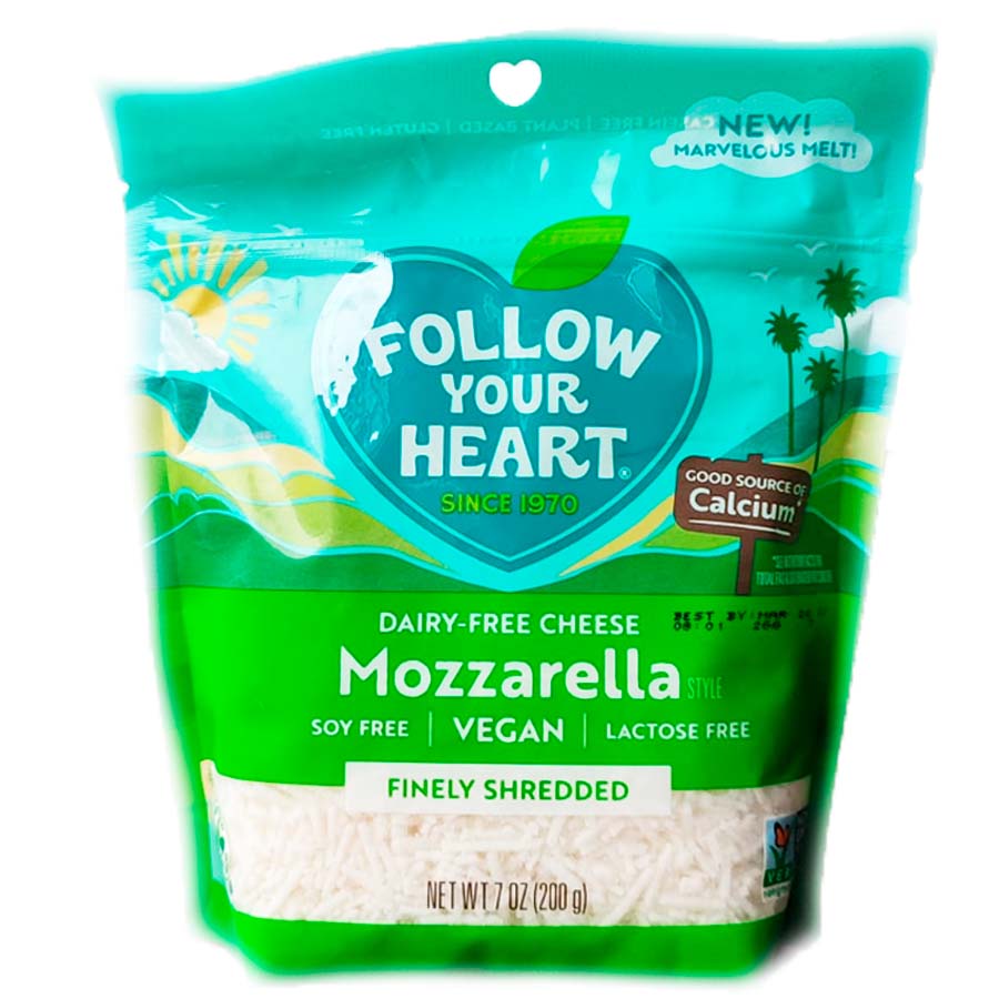 Queso Vegano Mozzarella  200gr (FOLLOWYHEART) Rallado