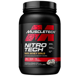 Proteína Nitro Tech Whey Gold 2.22 Lbs (MUSCLETECH) Cookies and Creeme