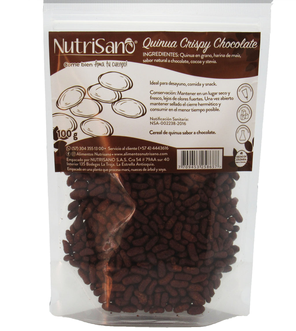 Cereal Quinoa 100gr (NUTRISANO) Crispy Chocolate