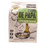 Chips de Papa Queso Crema Jalapeño 100gr (WAPAS)