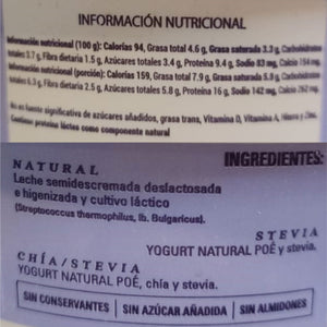 Yogurt Griego Stevia 170gr (POE)