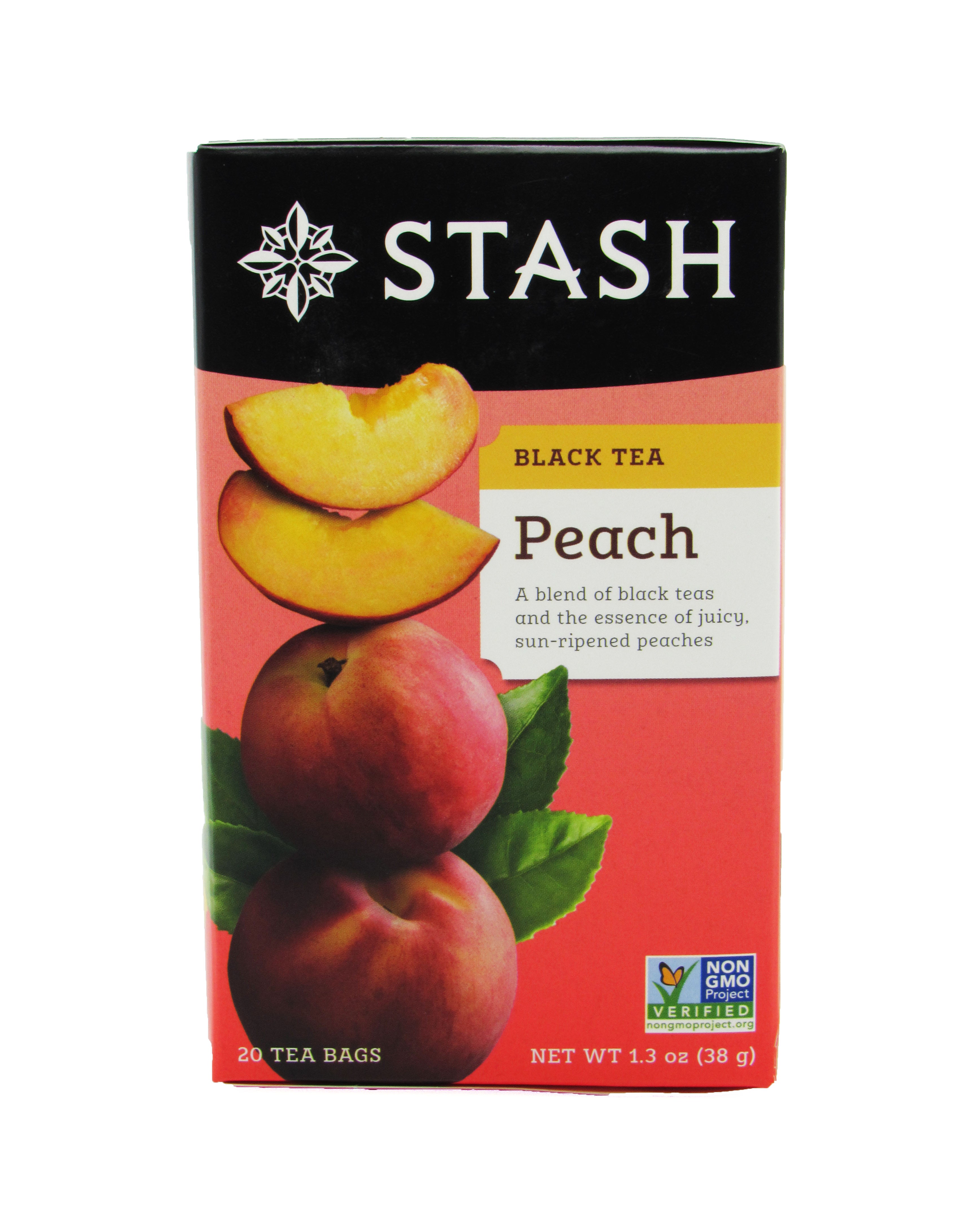 Tea Black 38gr (STASH) Peach