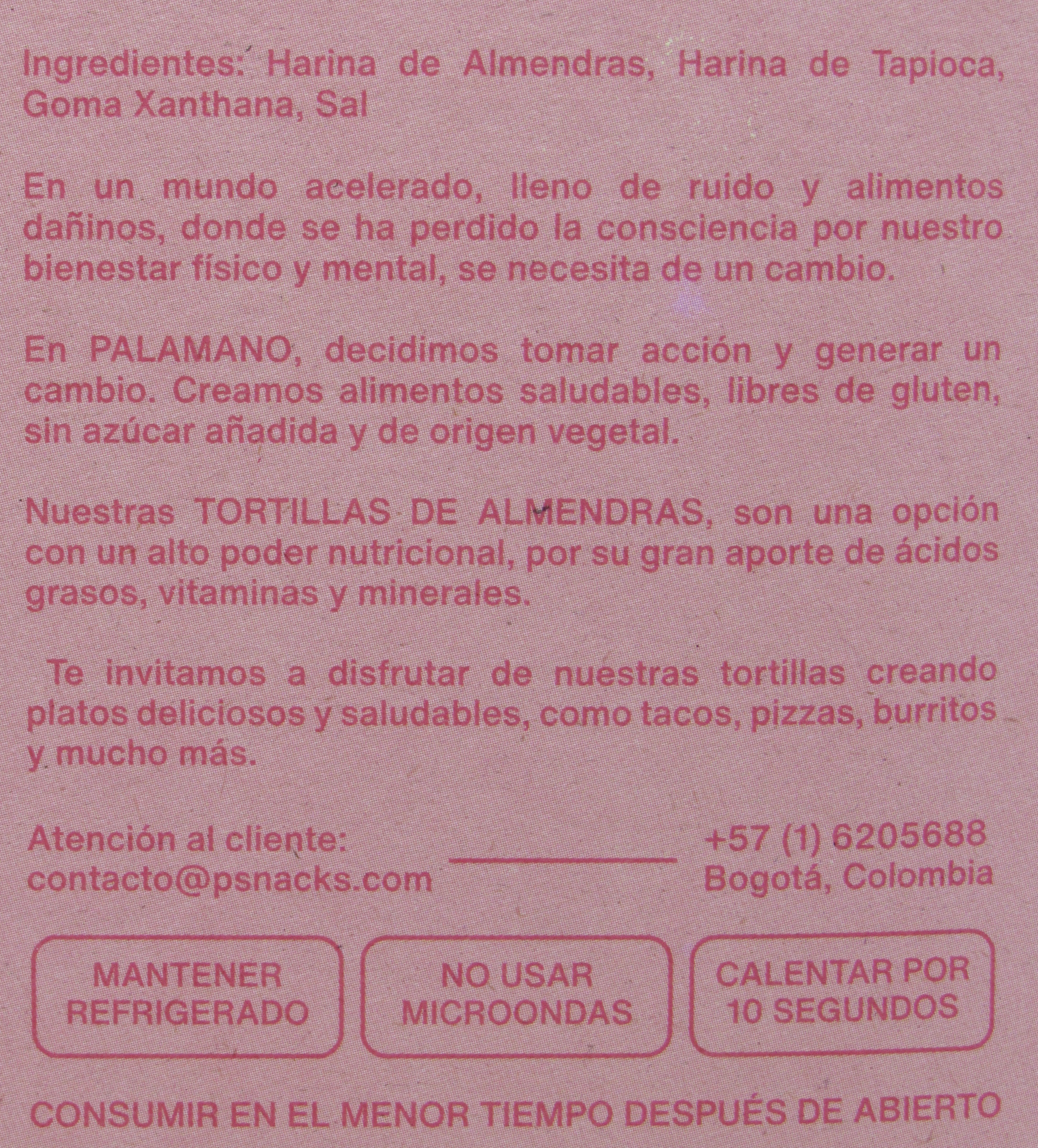 Tortillas de Almendras 300gr (PALAMANO)