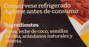 Bebida de Coco & Chia Arandanos 1000ml (WAKABA)