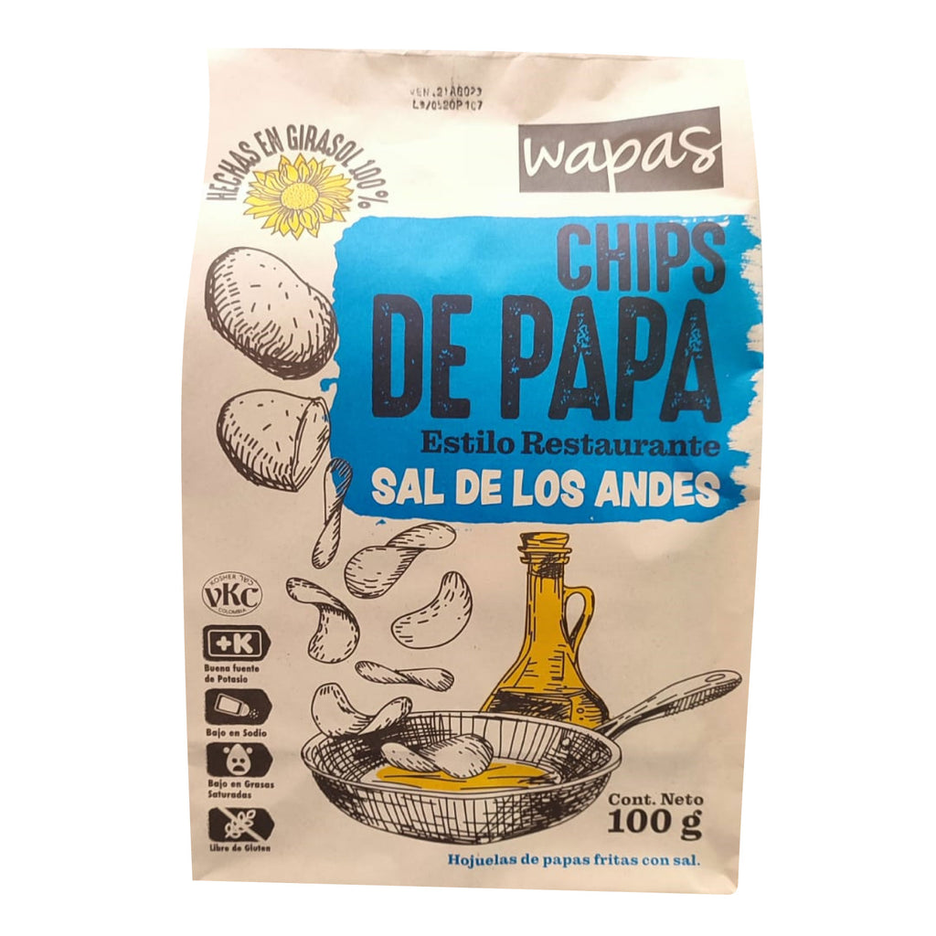 Chips de Papa Sal de los Andes 100gr (WAPAS)