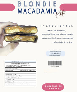 Blondie macadamia negro (BITES) 70 gr
