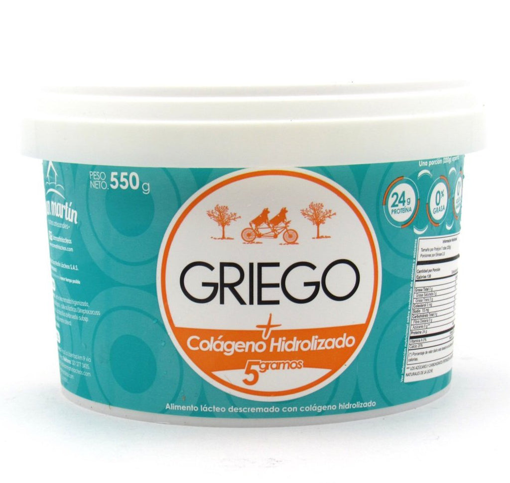 Yogurt Griego + Colageno Hidrolizado 550gr(SAN MARTÍN)