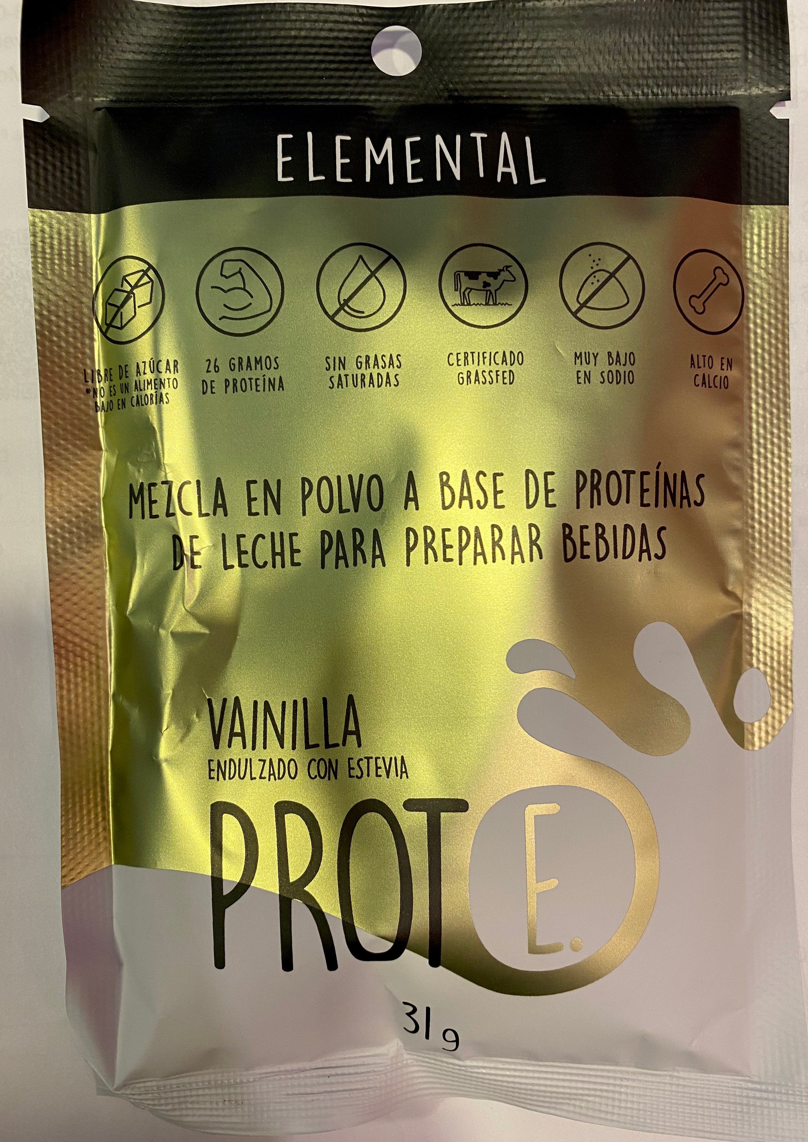 Proteina Vainilla 31gr (ELEMENTAL)