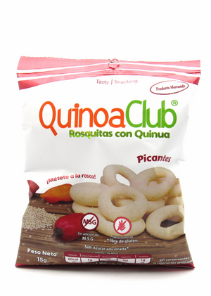 Paca de Roscas de Quinoa 15gr (QUINOA CLUB) Picantes X6