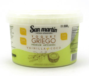 Yogurt Griego 550gr(SAN MARTÍN) Vainilla - Coco