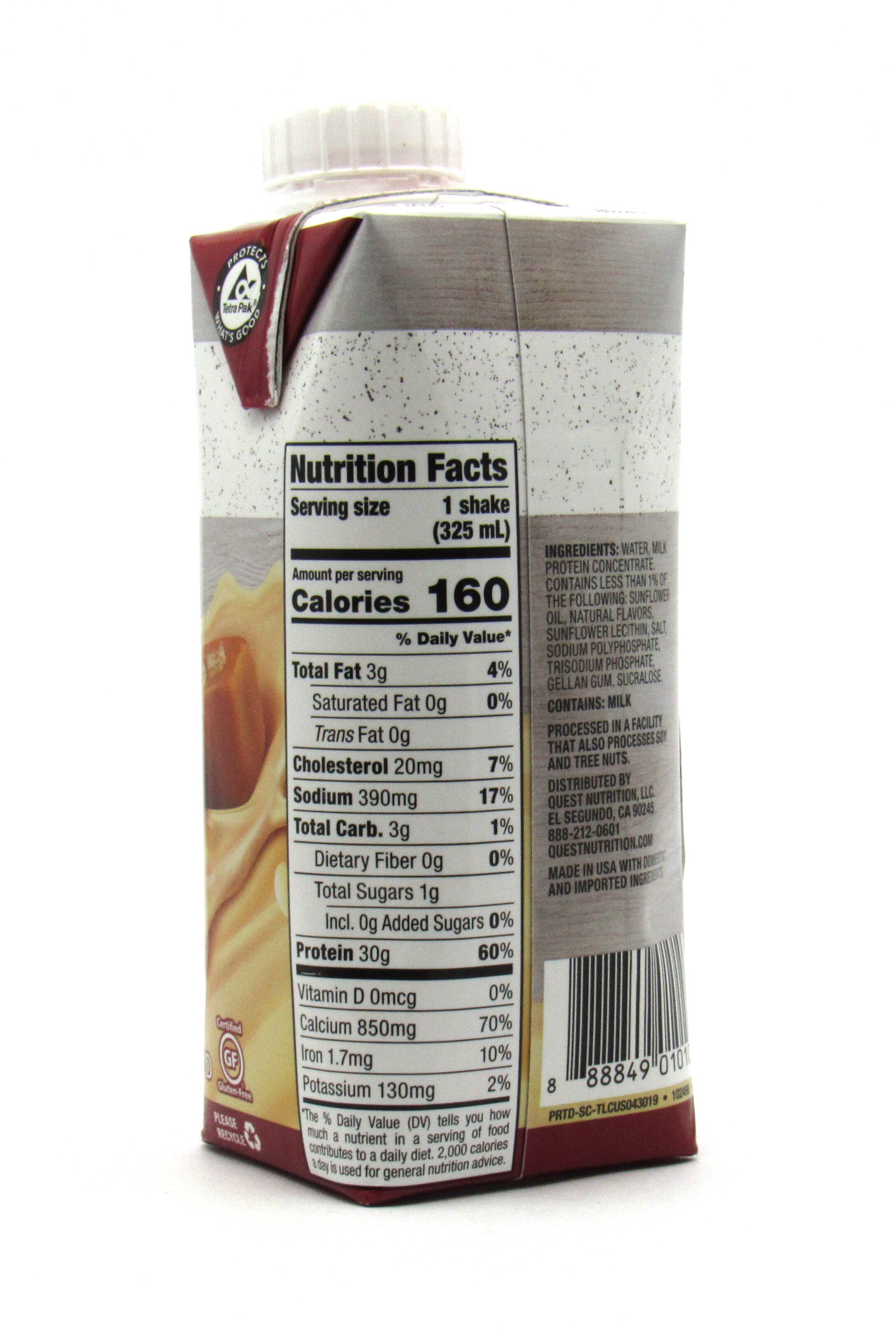 Malteada de Proteína 325 ml (QUEST) Salted Caramel