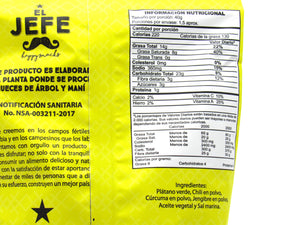 Plátano verde 60gr (EL JEFE) Chill Jengibre, Cúrcuma y Sal Marina