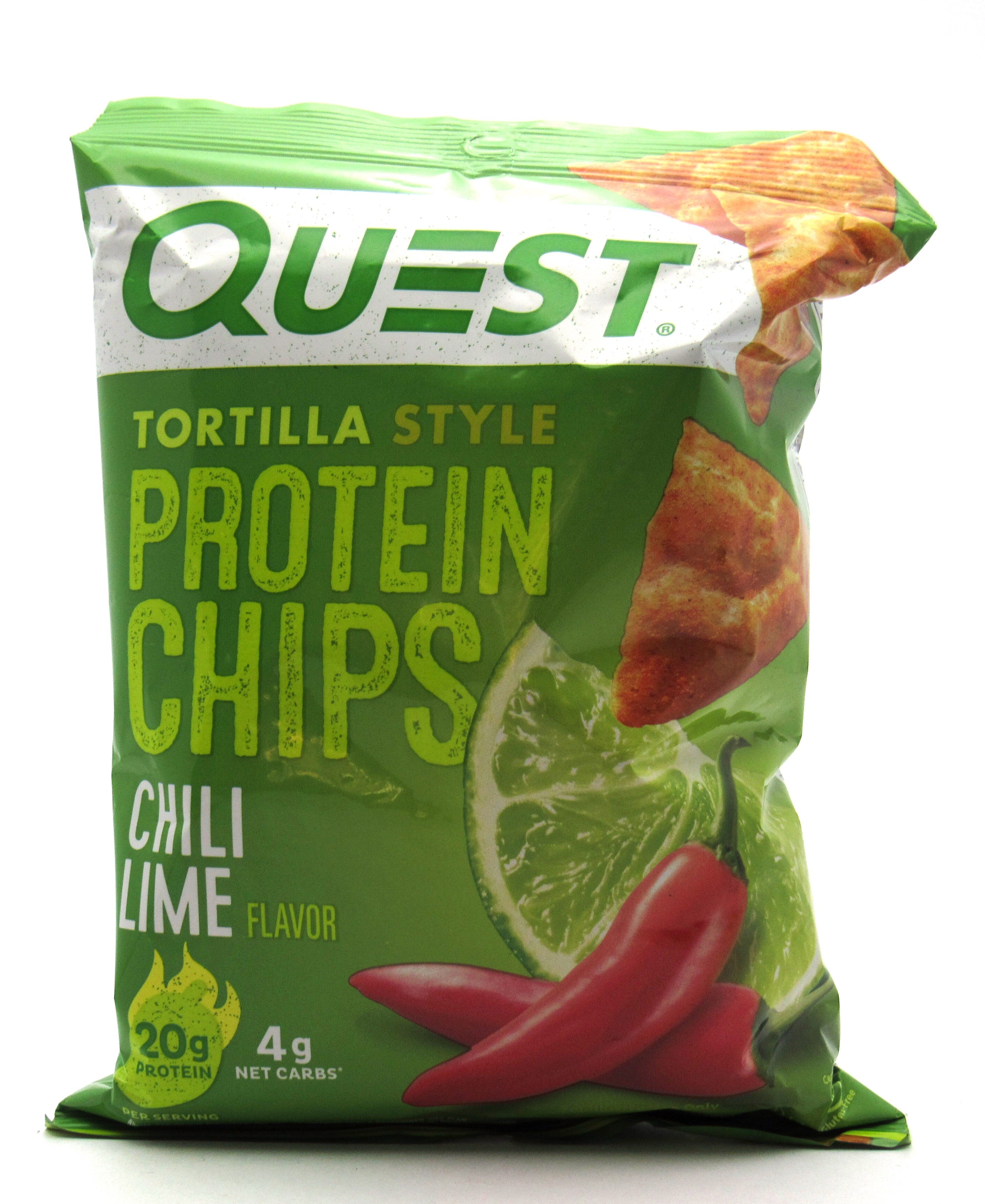 Tortilla Chips 32gr (QUEST) Chili Lime