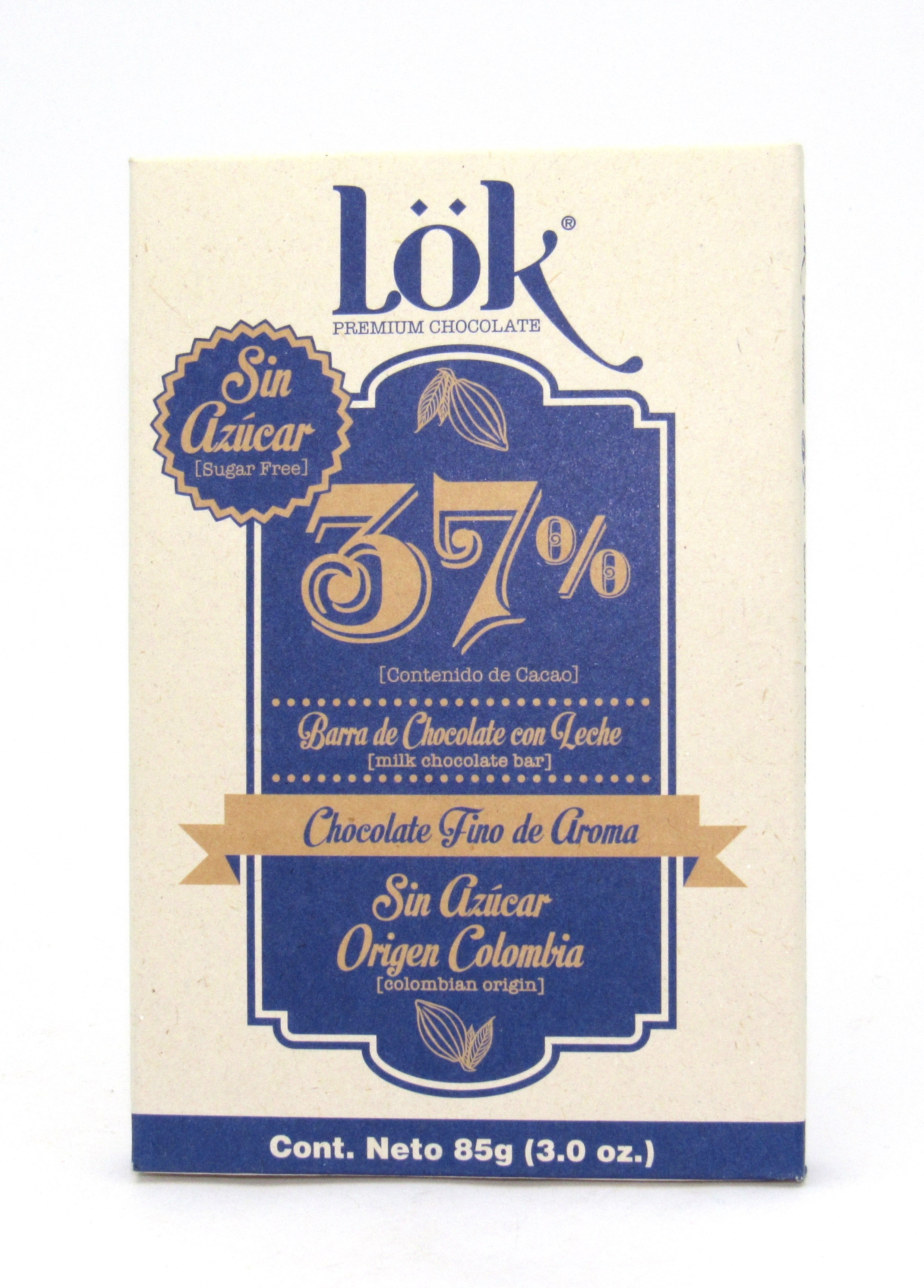 Barra Cacao 85gr (LOK) 37%